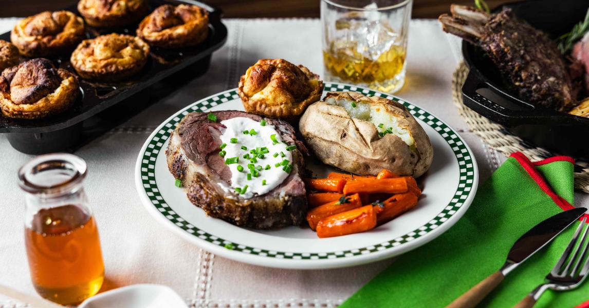 Standing Rib Roast & Yorkshire Pudding