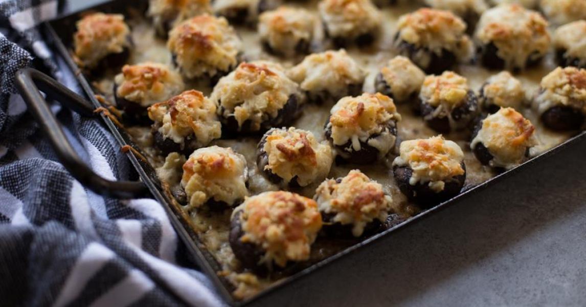 Garlic Parmesan Stuffed Mushrooms