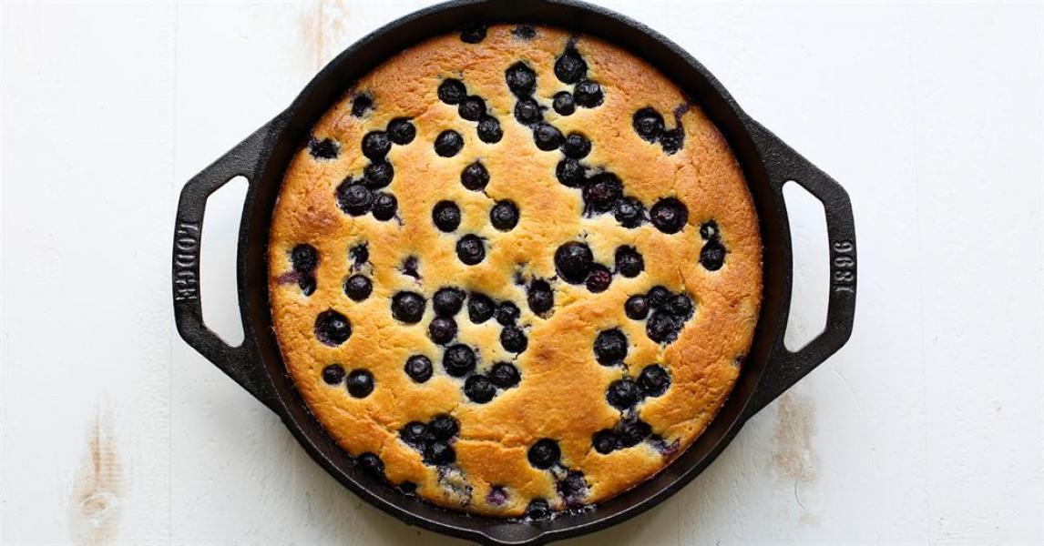 Blueberry Ricotta Skillet Cake