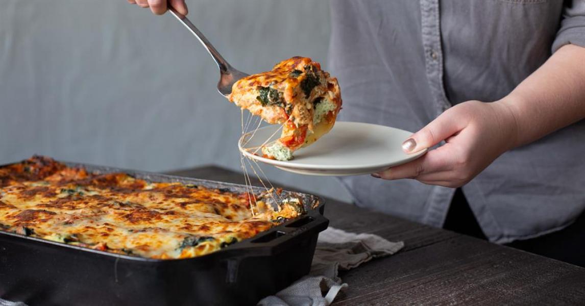 Cheesy Spinach Lasagna