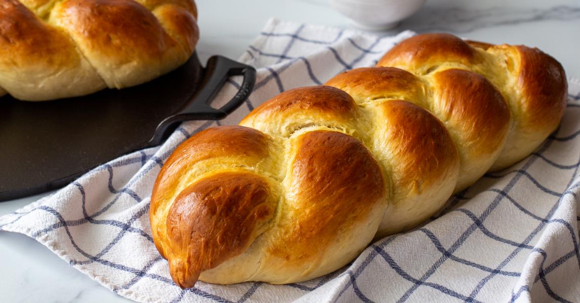 Braided Challah Loaves