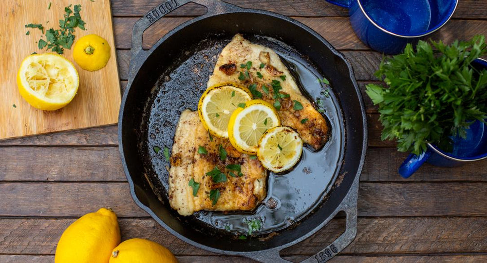 Cast Iron Trout with Lemon Butter