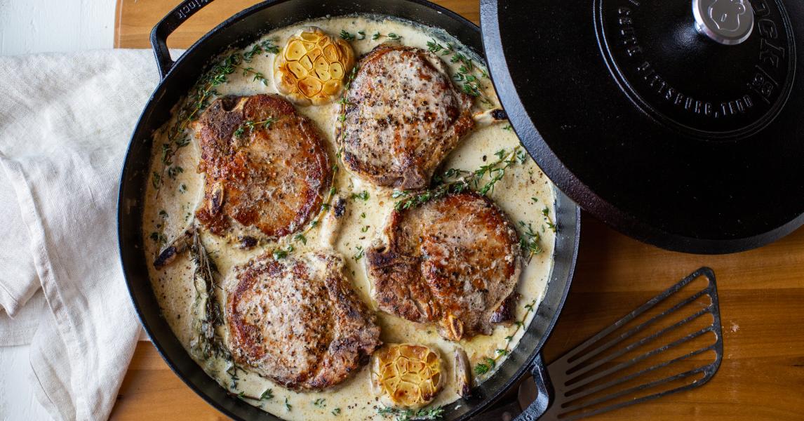 Milk-Braised Pork Chops