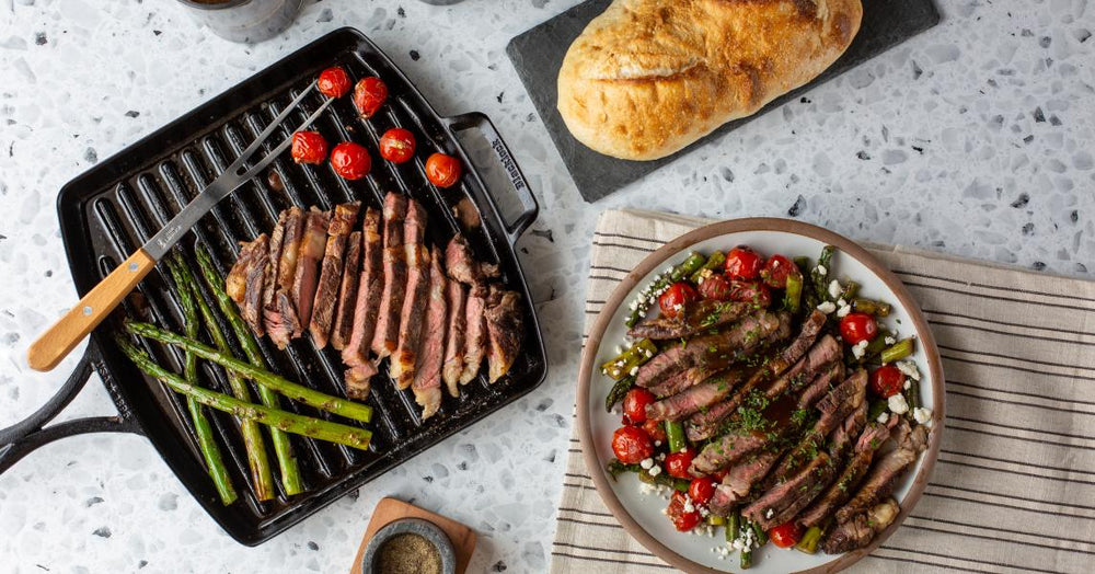 Grilled Ribeyes & Summer Vegetables