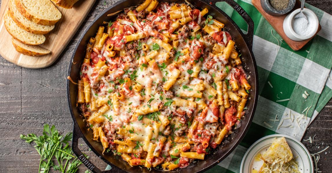 One-Pan Baked Ziti