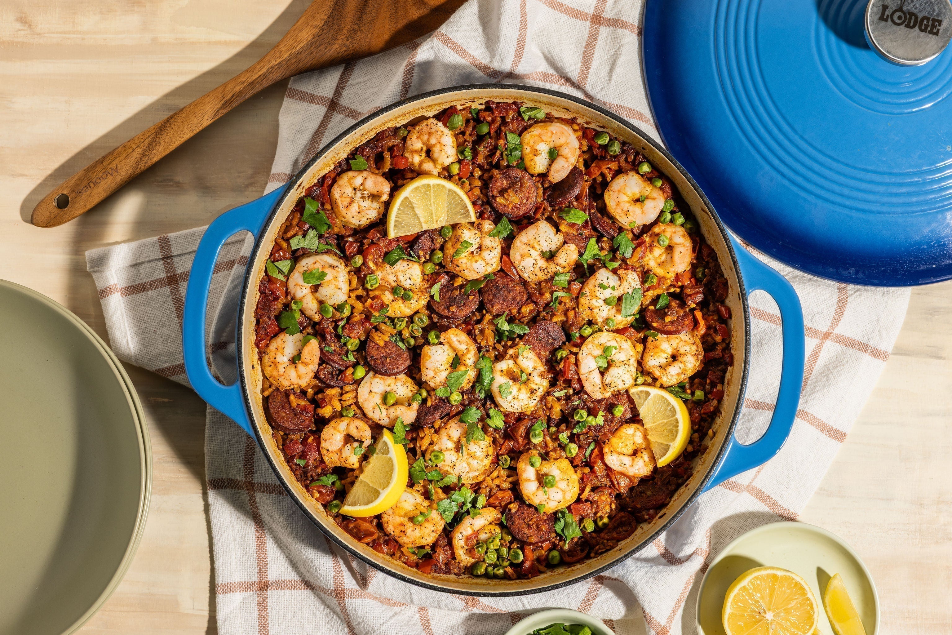 Shrimp & Andouille Stovetop Paella