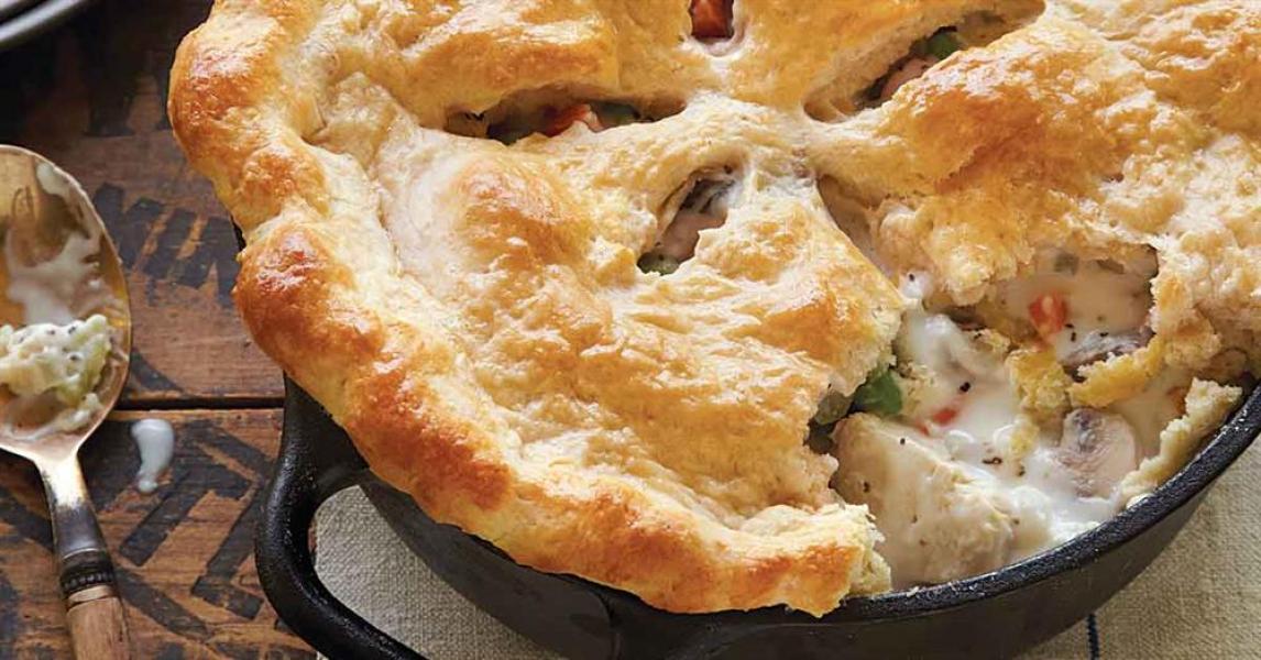 New England Chicken Pot Pie With Biscuit Crust