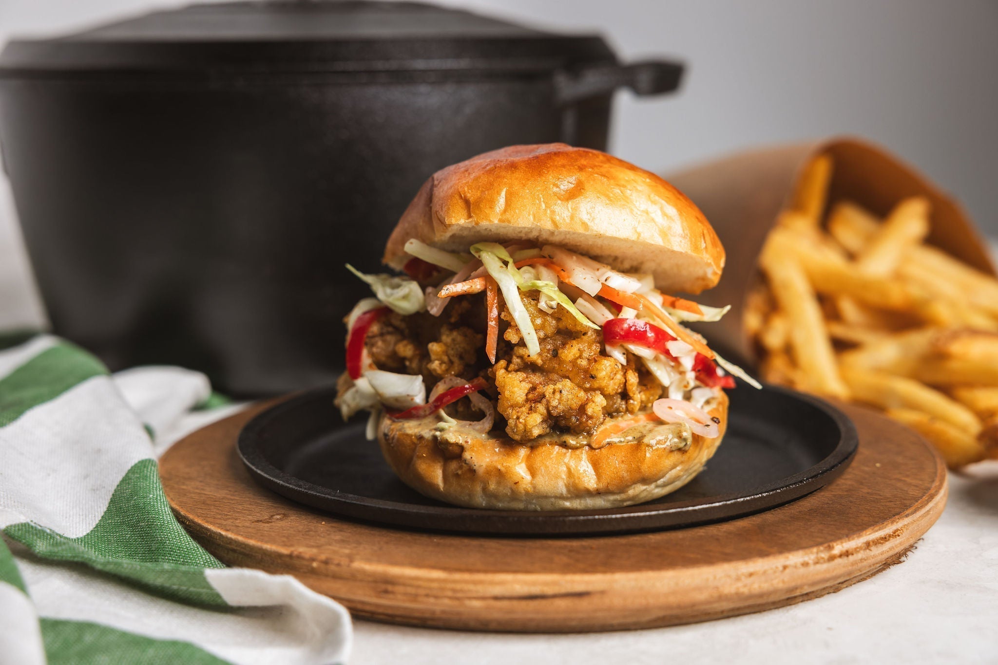 Berbere-Spiced Fried Chicken Sandwich