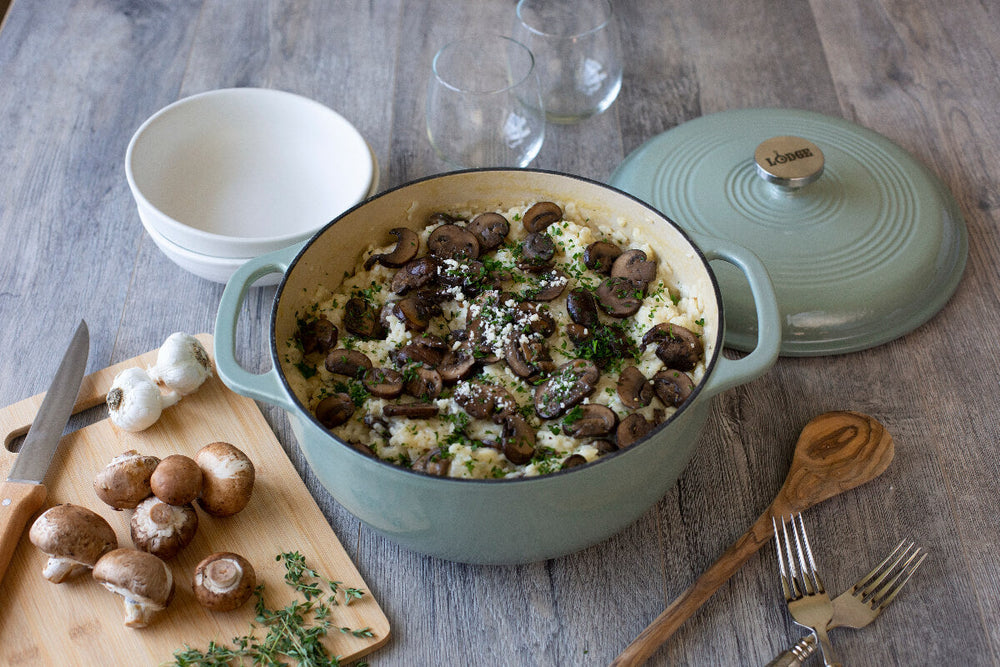 Dutch oven with a soup