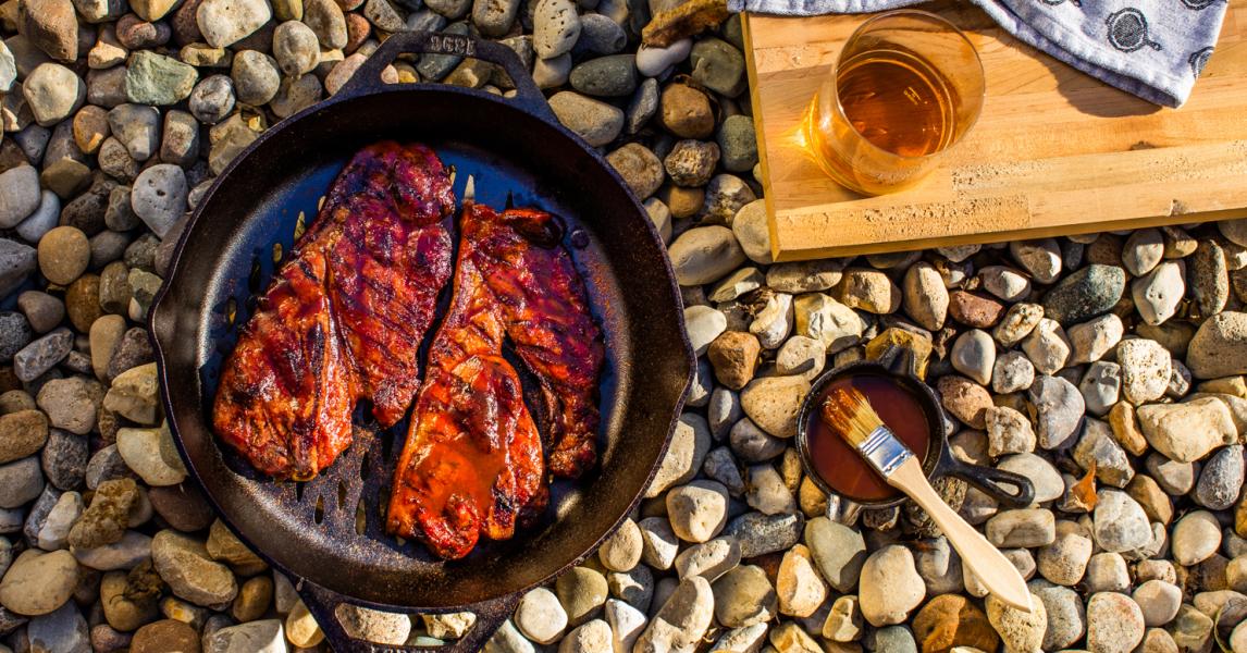 Pork Blade Steaks with Jack Daniel’s Sauce