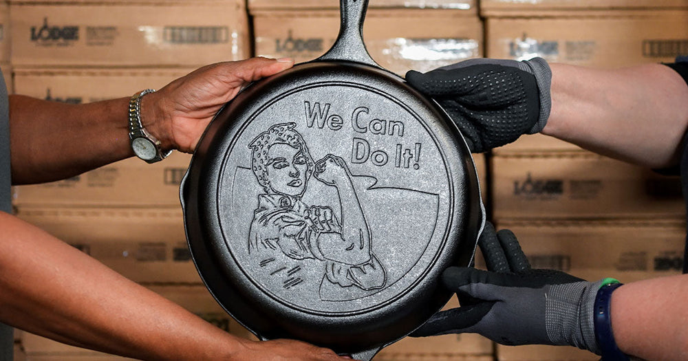 Introducing the the new We Can Do It Rosie the Riveter Skillet!