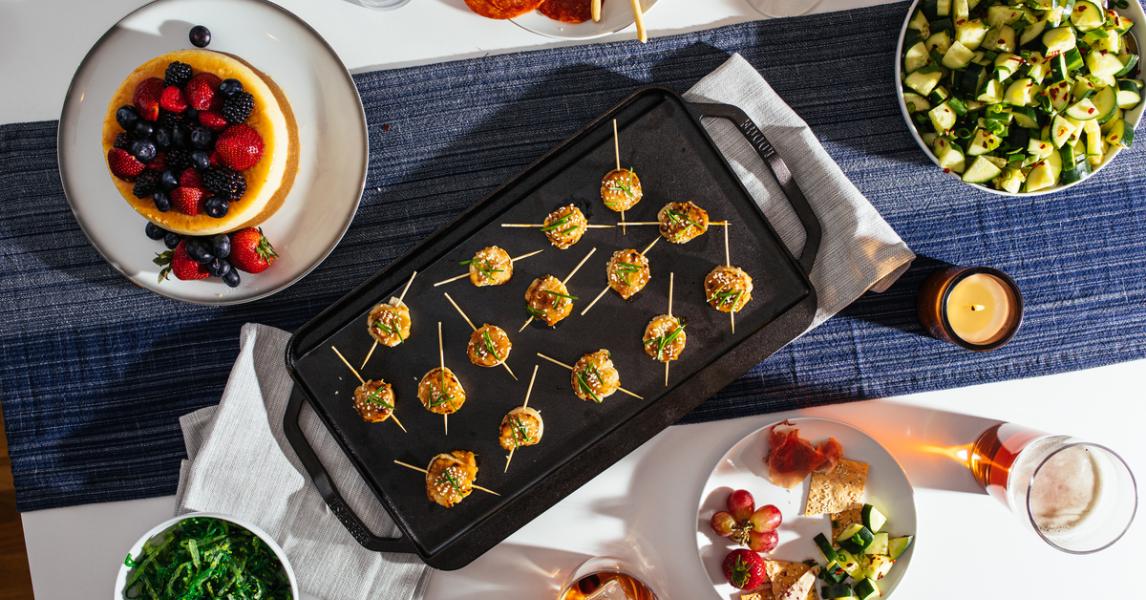 Pan-Seared Scallops with Sesame Miso Glaze