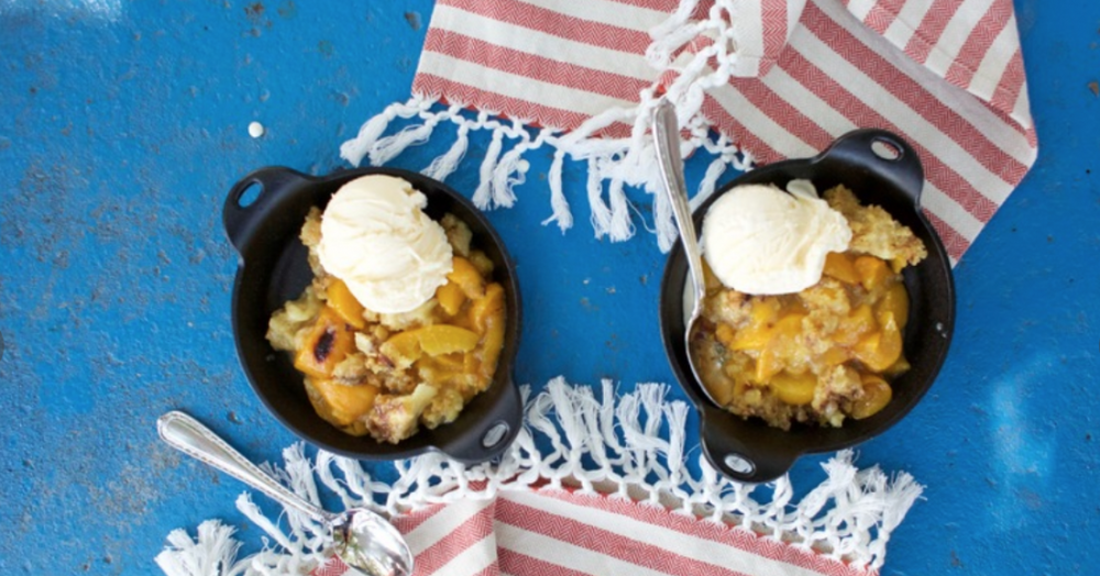 Lazy Peach Cobbler