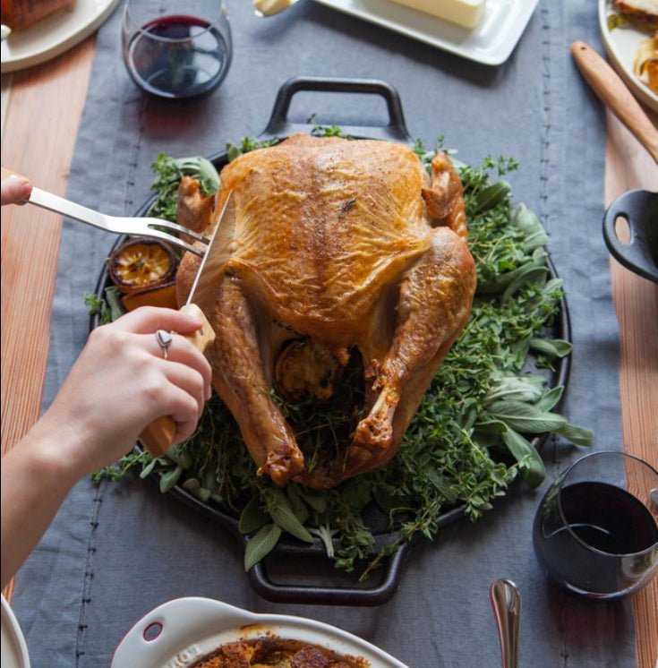 Freshly prepared turkey
