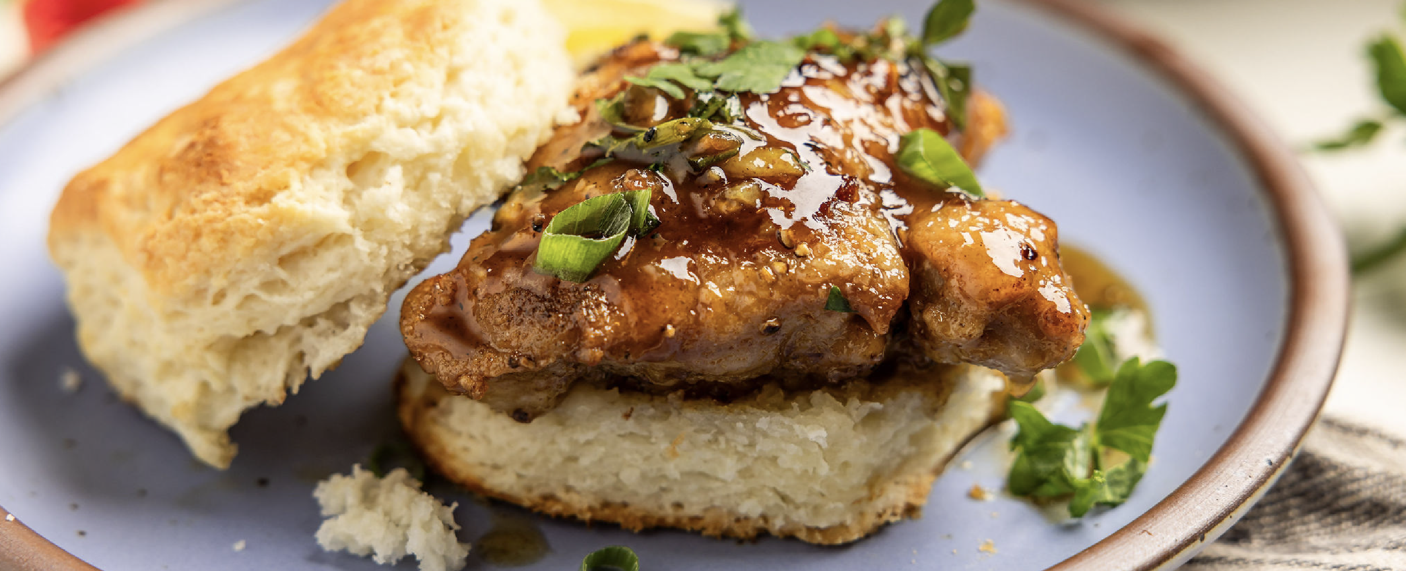 Hot Honey-Glazed Chicken Thighs