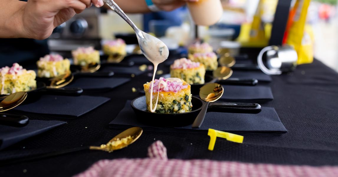 Spicy Indian Stuffed Cornbread