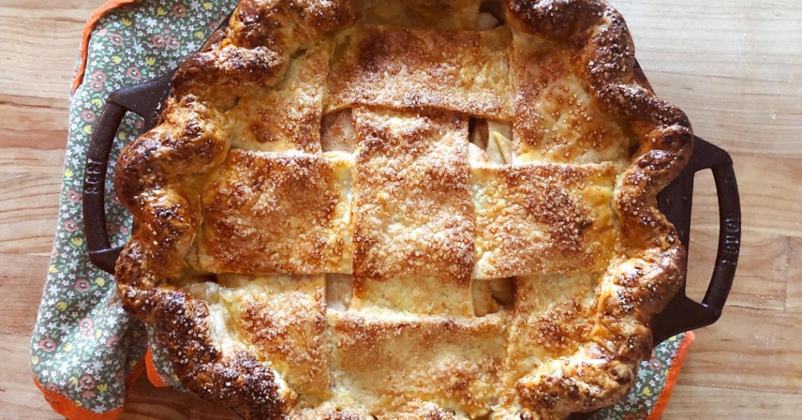 Apple Pie with Cheddar Crust