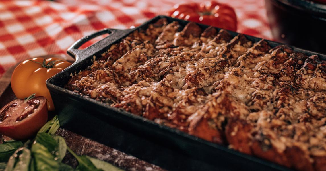 Bacon Tomato Bread Pudding