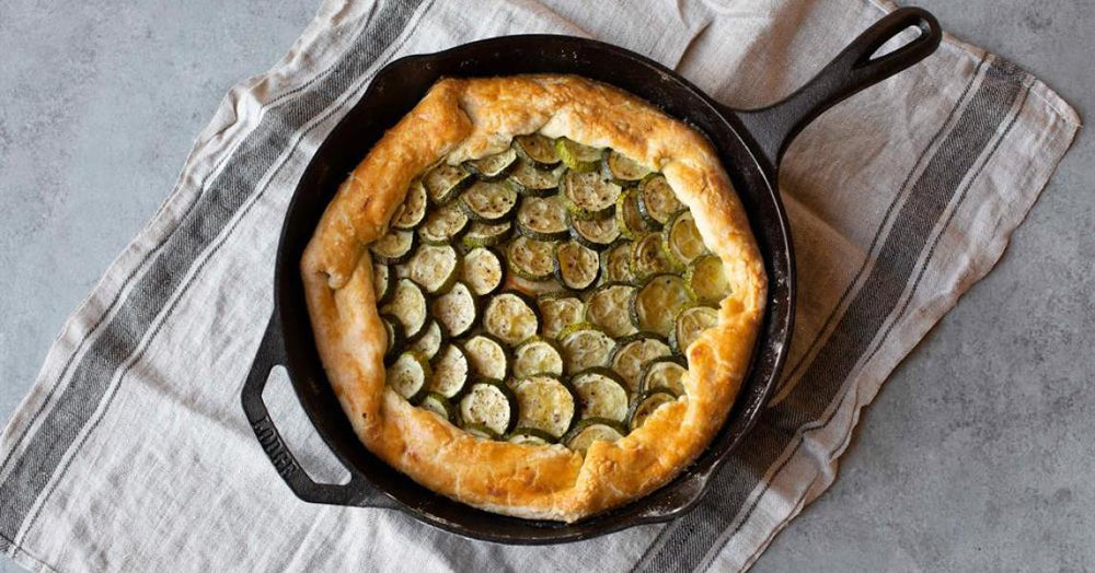Roasted Zucchini and Scallion Galette
