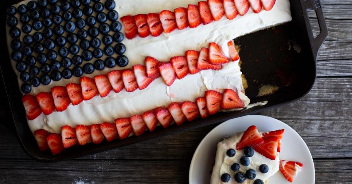 American Flag Cake