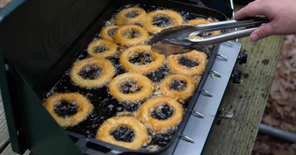 Beer Battered Onion Rings and Dijon Aioli