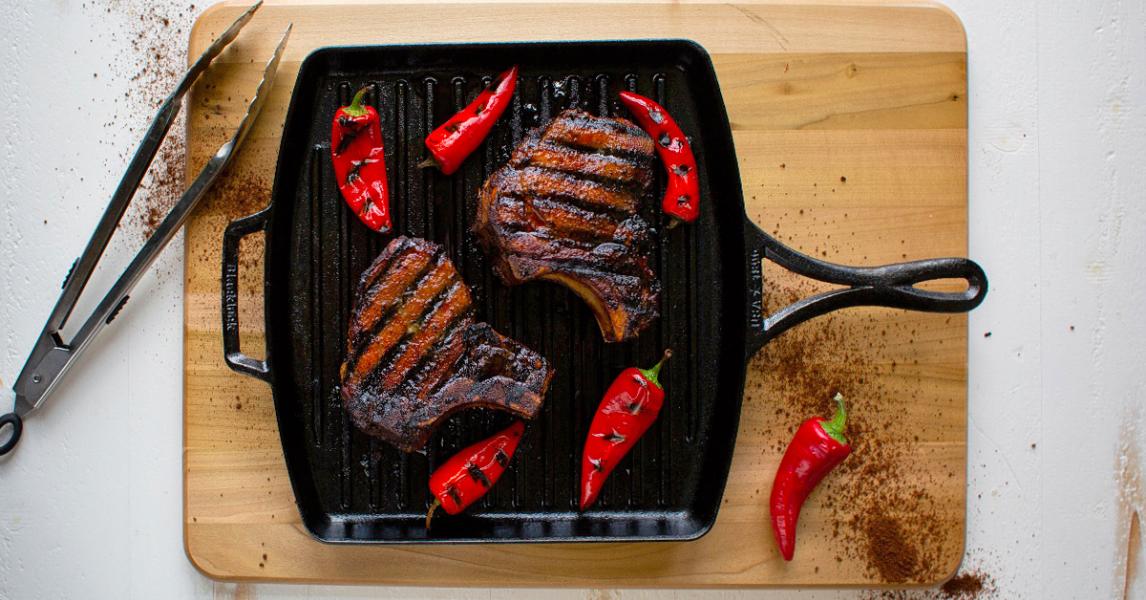 Espresso Rubbed Bone-in Pork Chops