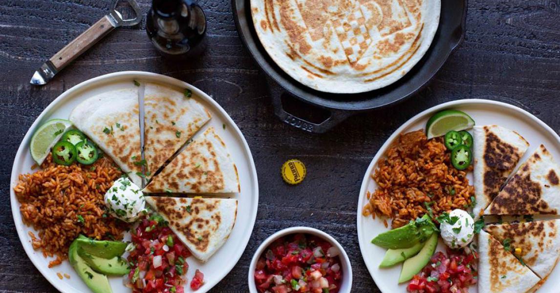 Cheesy Black Bean Quesadillas