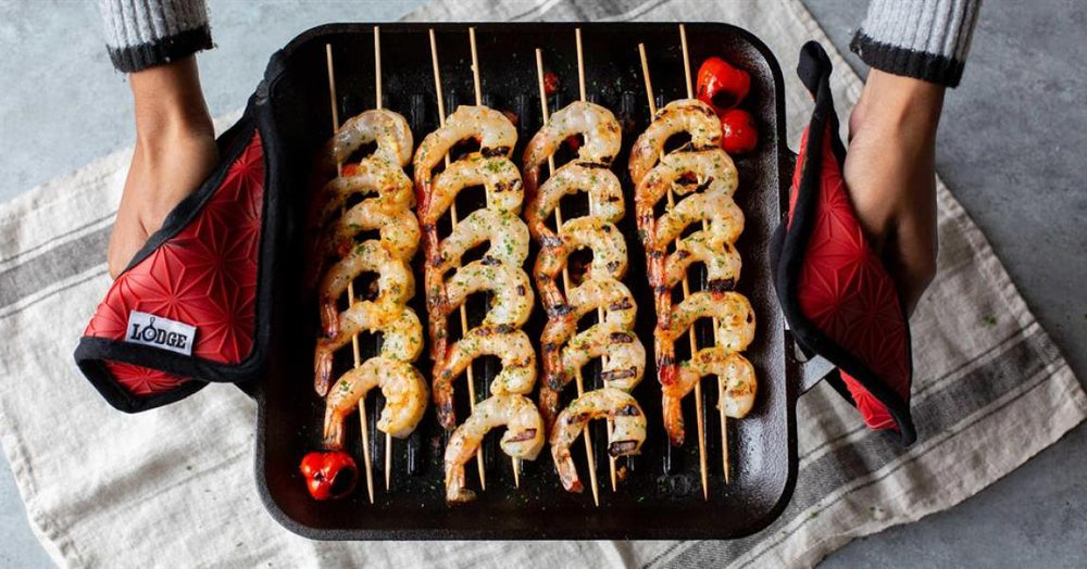 Grilled Peppadew Shrimp Skewers