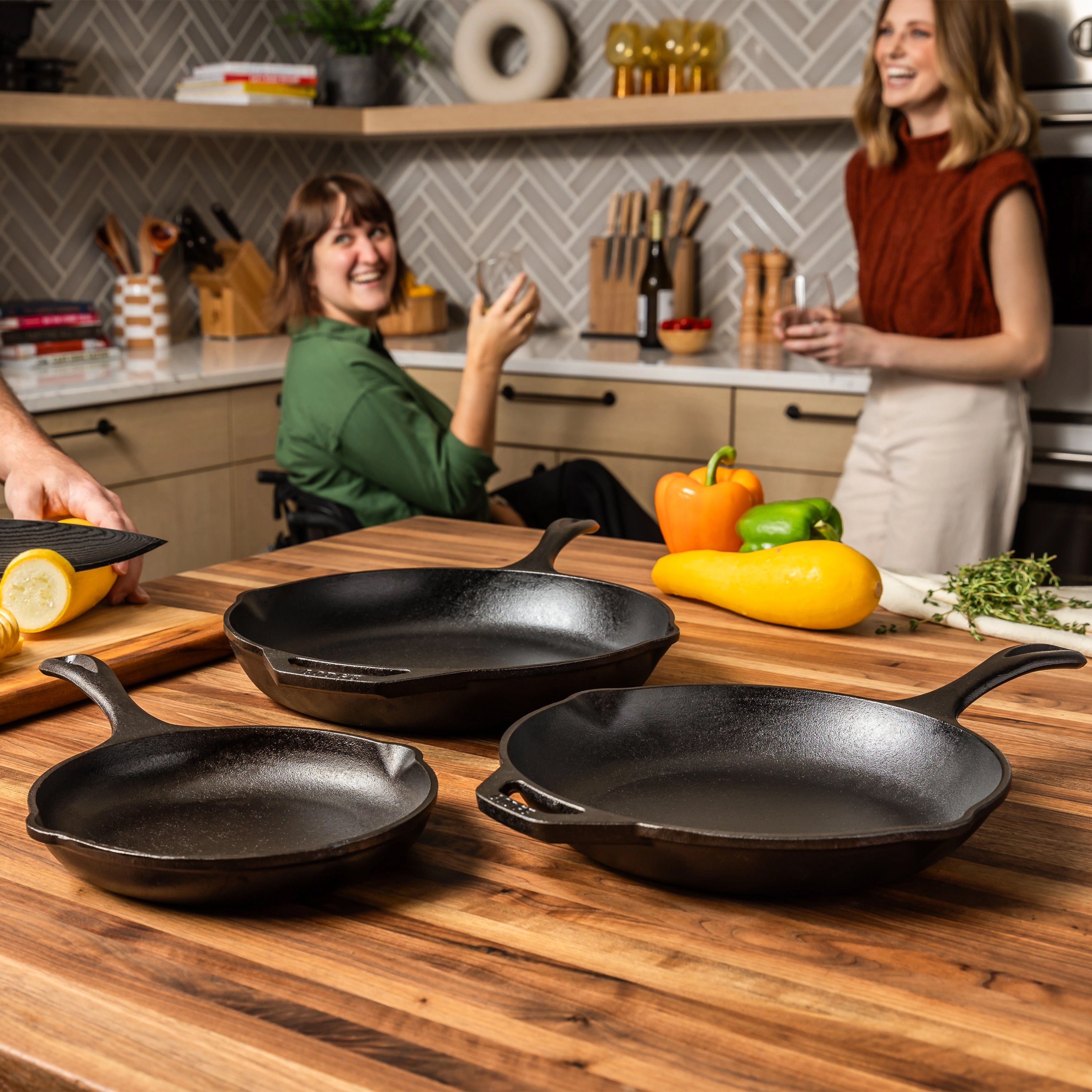 Chef Collection 3 Piece Skillet Set