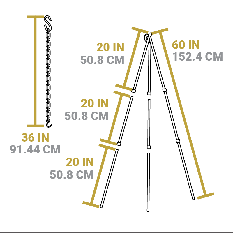 Adjustable Camp Tripod