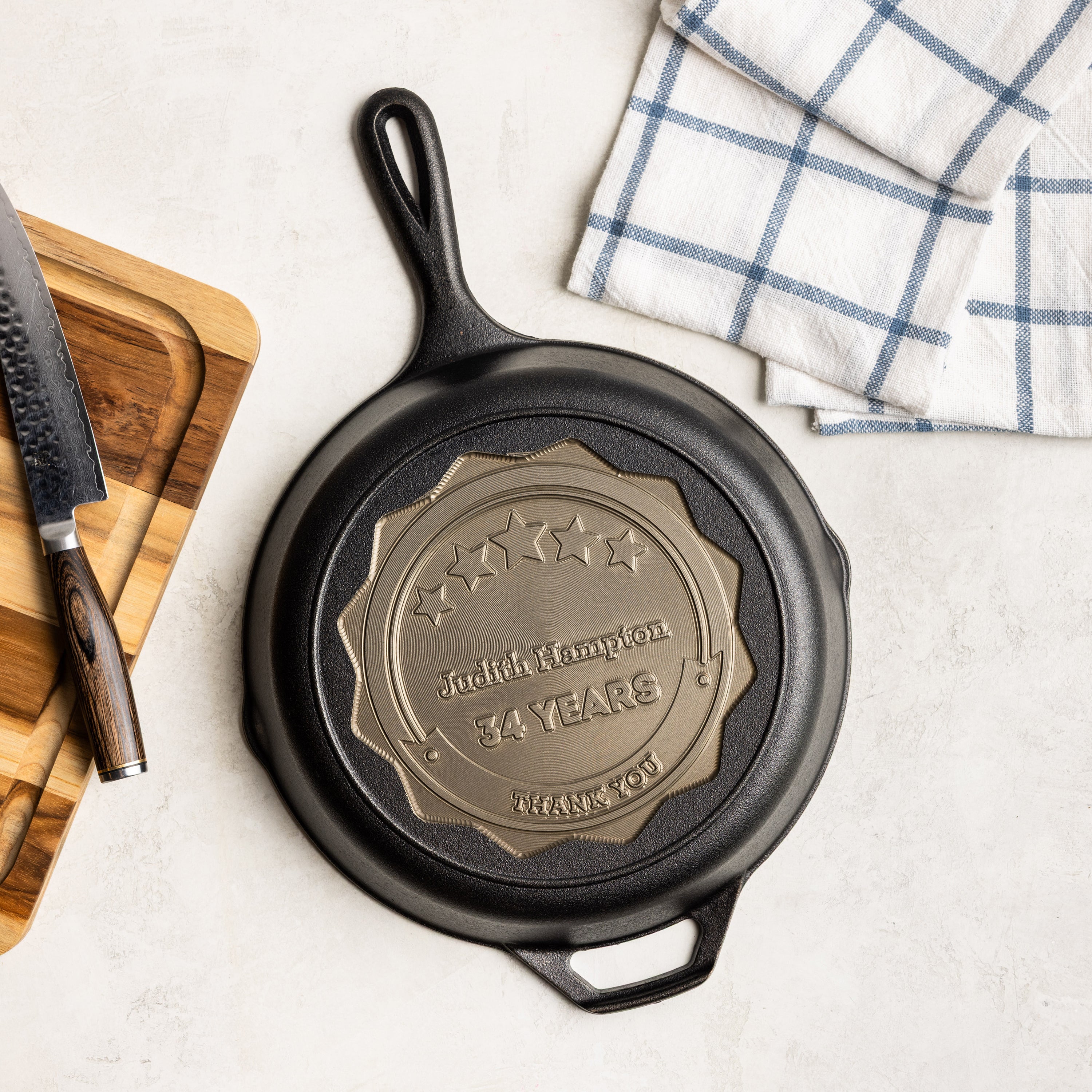 Custom Engraved Award Skillet