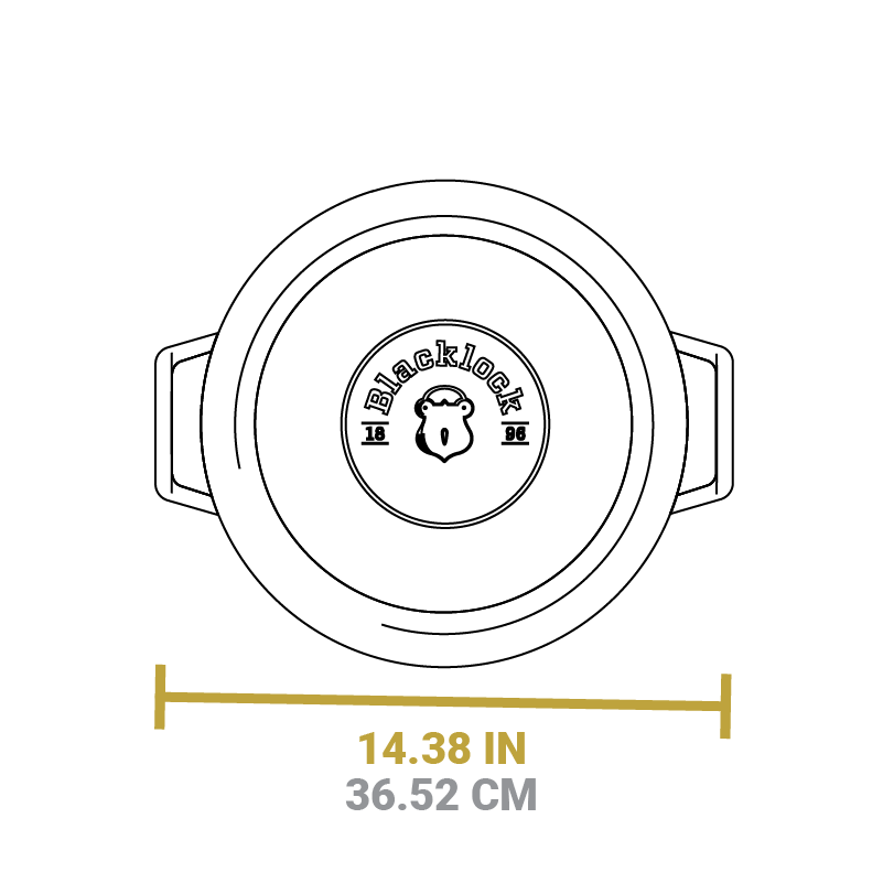 Blacklock 4 Quart Lightweight Cast Iron Braiser