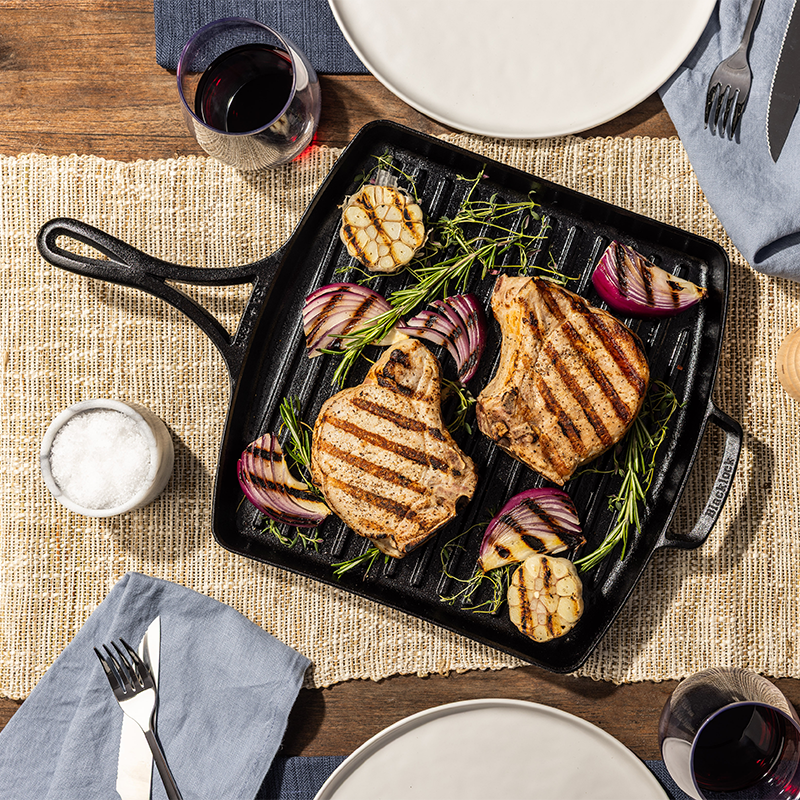 Blacklock 12 Inch Lightweight Cast Iron Grill Pan