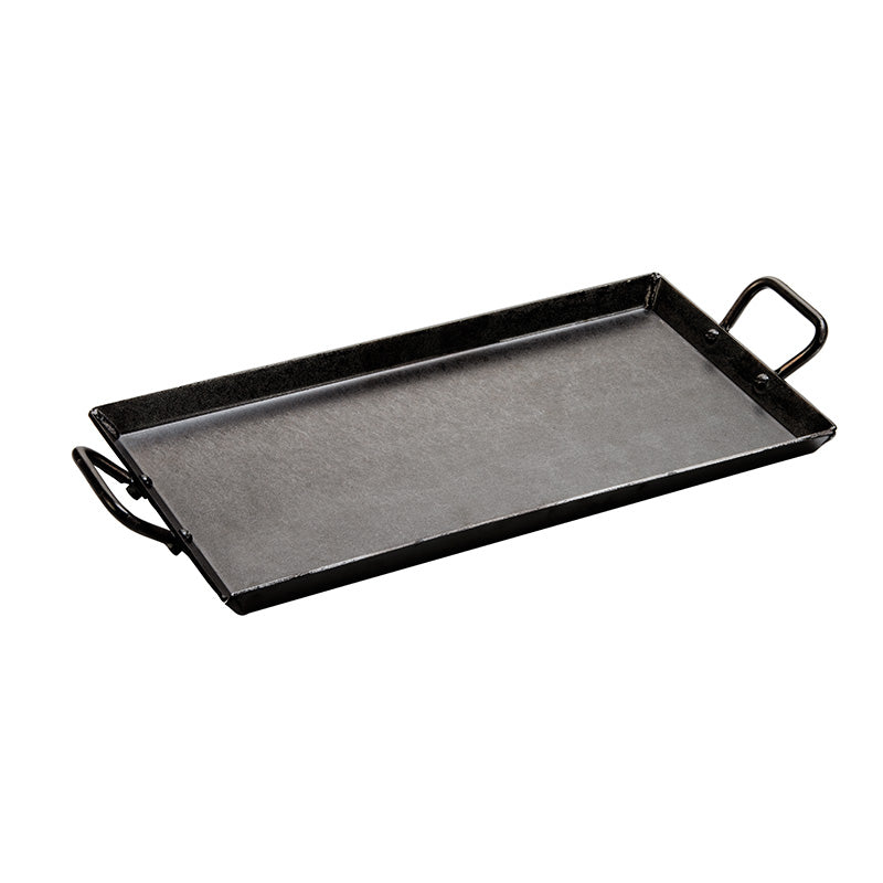 18 x 10 Inch Seasoned Carbon Steel Griddle