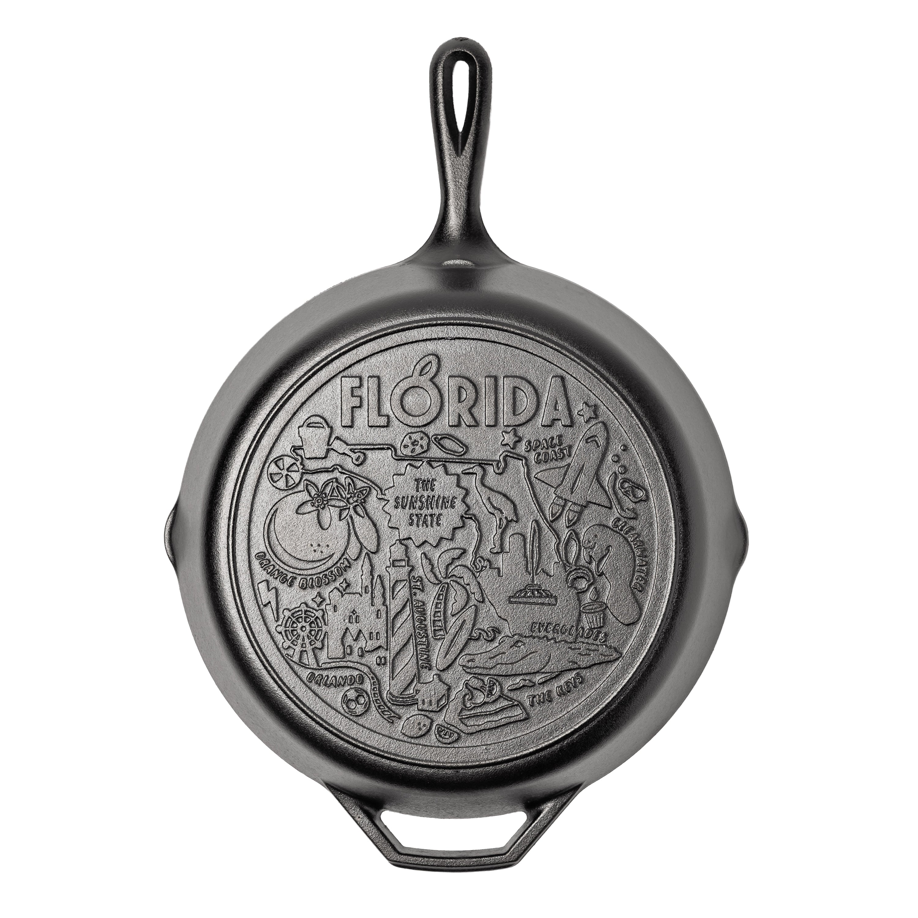 American Road Trip: 12 Inch Seasoned Cast Iron Skillet, Florida