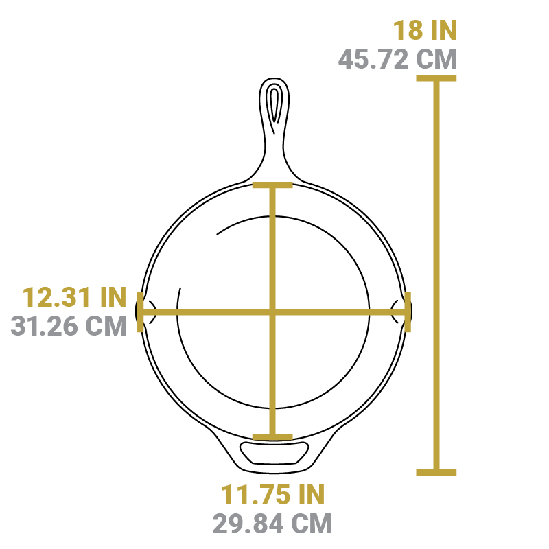 12 Inch Cast Iron Scouts Skillet