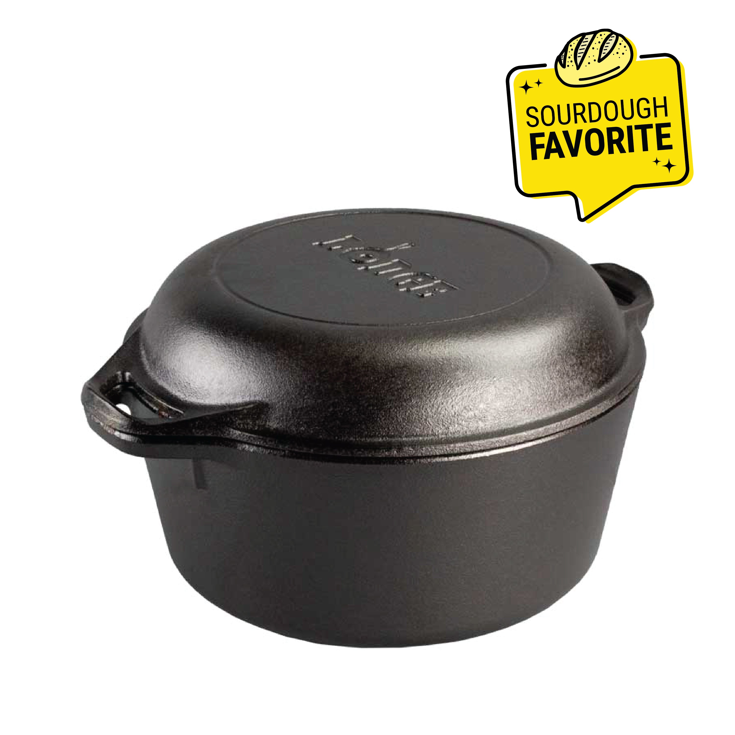 5 Quart Cast Iron Double Dutch Oven | Shop Online | Lodge Cast Iron