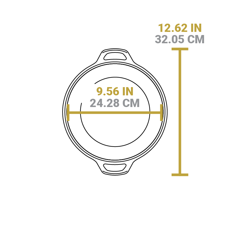 5 Quart Cast Iron Double Dutch Oven