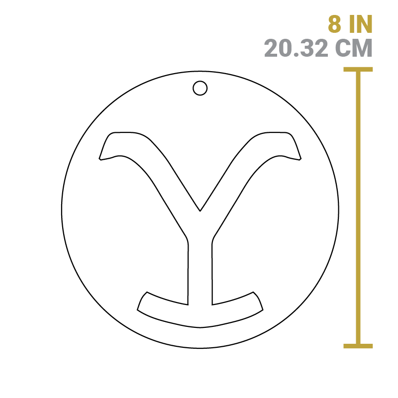 Yellowstone™ 8 Inch Seasoned Cast Iron “Power Y” Trivet