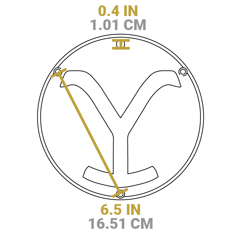Yellowstone™ 8 Inch Seasoned Cast Iron “Power Y” Trivet