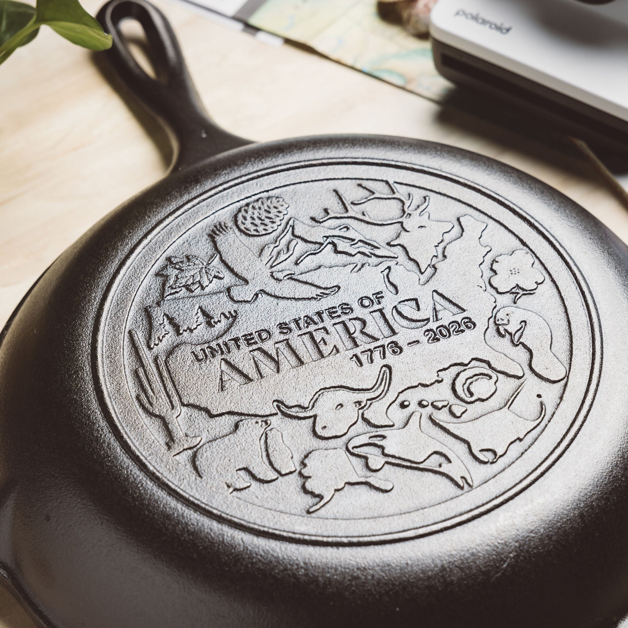 Lodge Chef Collection 10 Inch Seasoned Cast Iron Skillet, USA Frontier