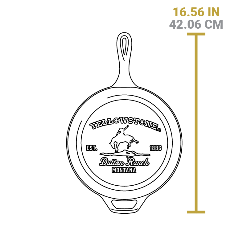 Yellowstone™ Seasoned Cast Iron Bucking Bronco Combo Cooker