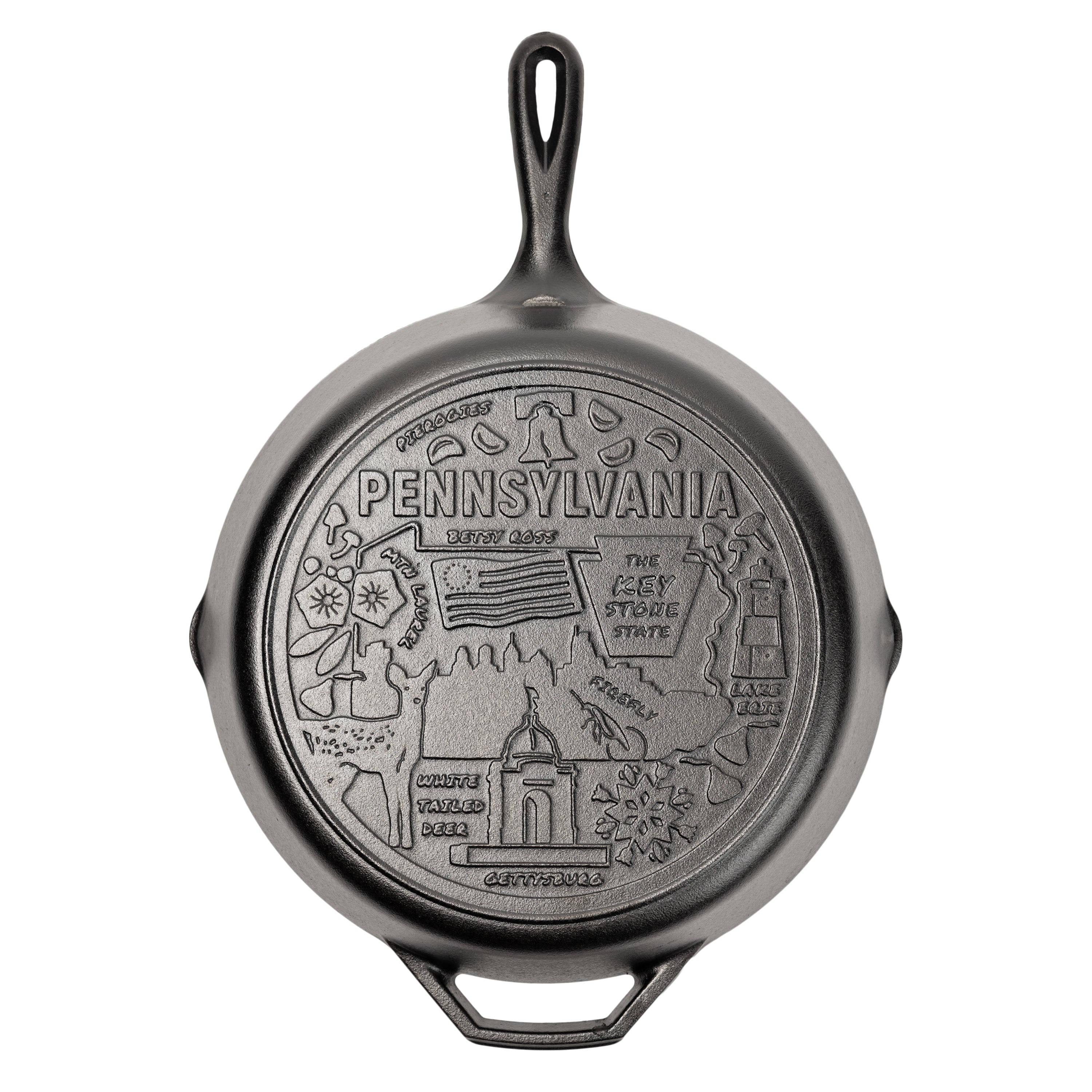 American Road Trip: 12 Inch Seasoned Cast Iron Skillet, Pennsylvania