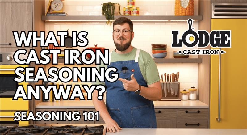 Load video: Chef Kris explains cast iron seasoning