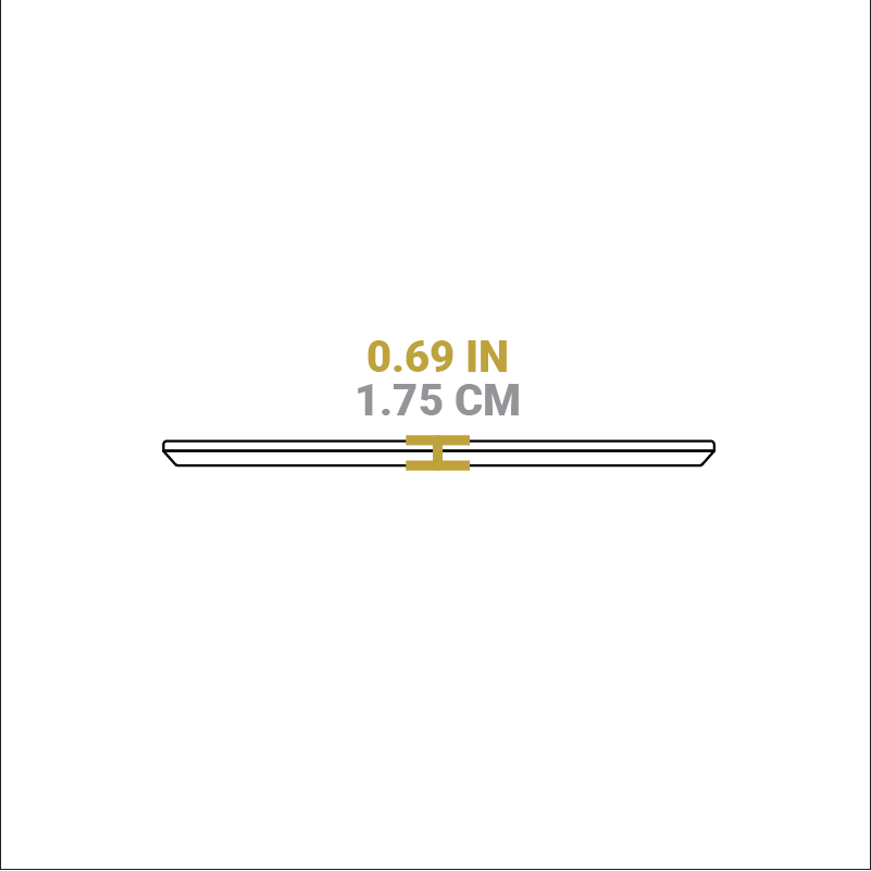 13.25 Inch Jumbo Oval Walnut Wood Underliner