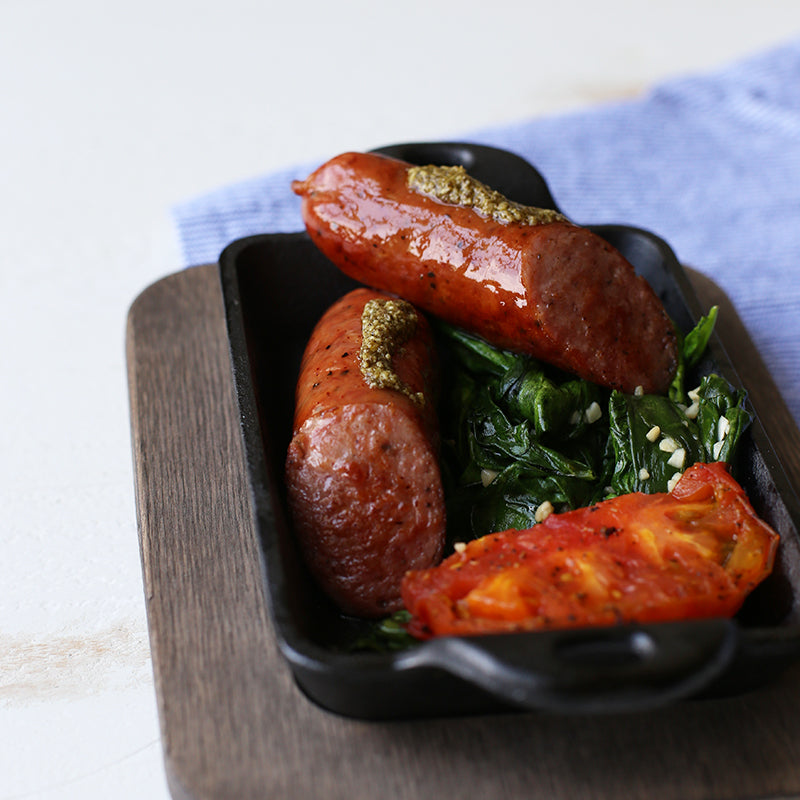 Heat-Treated Rectangular Cast Iron Mini Server