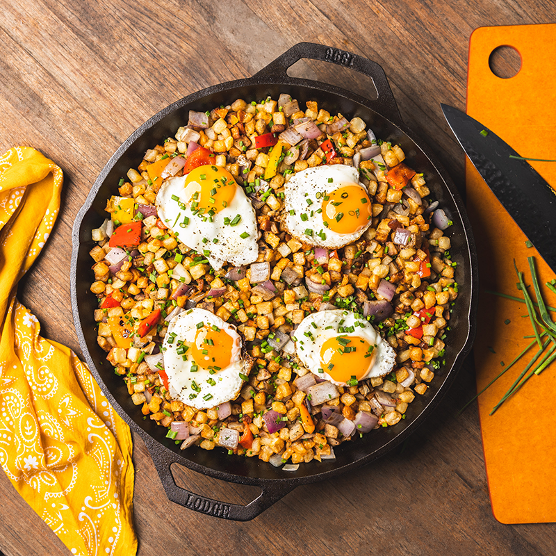 Cast Iron Dual-Handle Pan