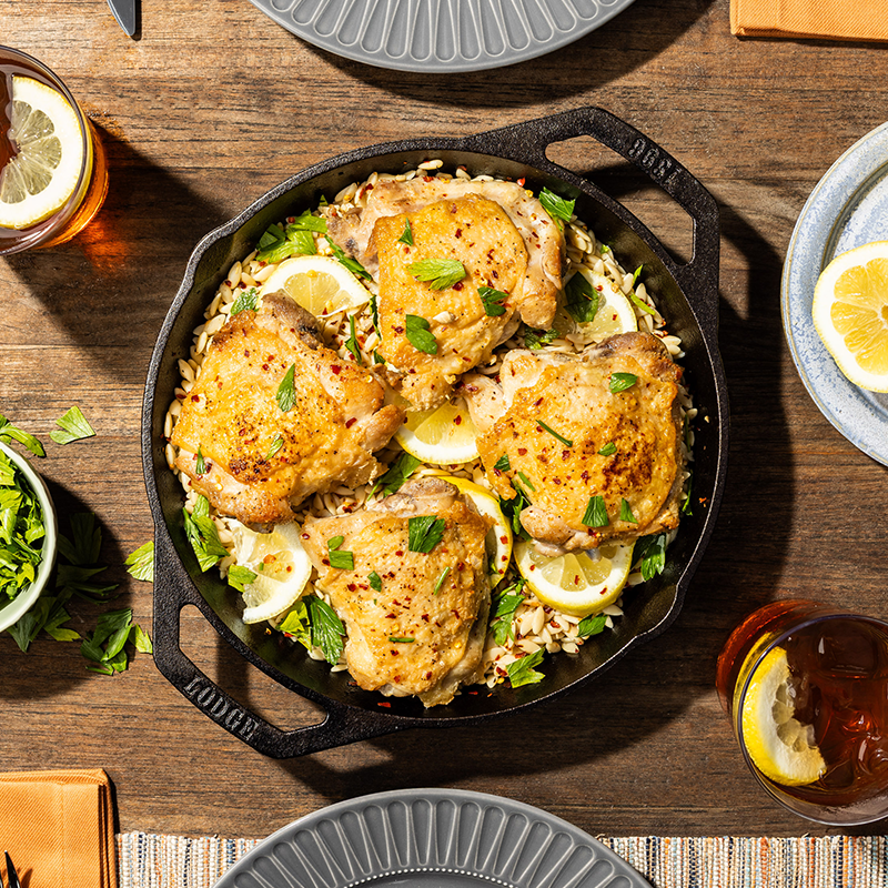 Cast Iron Dual-Handle Pan