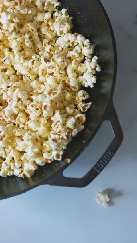 Load video: How to Make Popcorn in a Wok Lodge Cast Iron