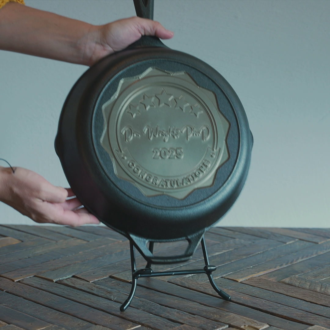 Custom Engraved Award Skillet